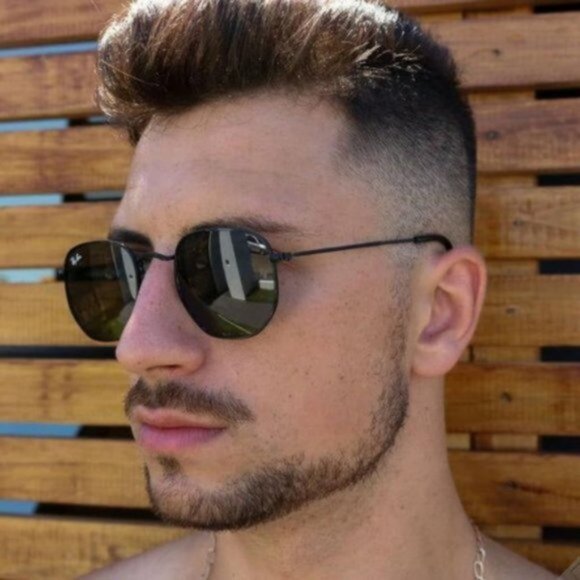 Hexagonal sunglasses 3548 52mm - Picture 1 of 7